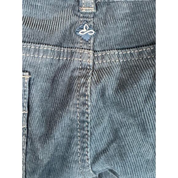 Women’s PrAna Teal Blue Corduroy Straight Leg Pants Size 2 - Picture 6 of 6